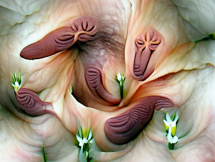 Abstract Floral Art: Close-Up Study