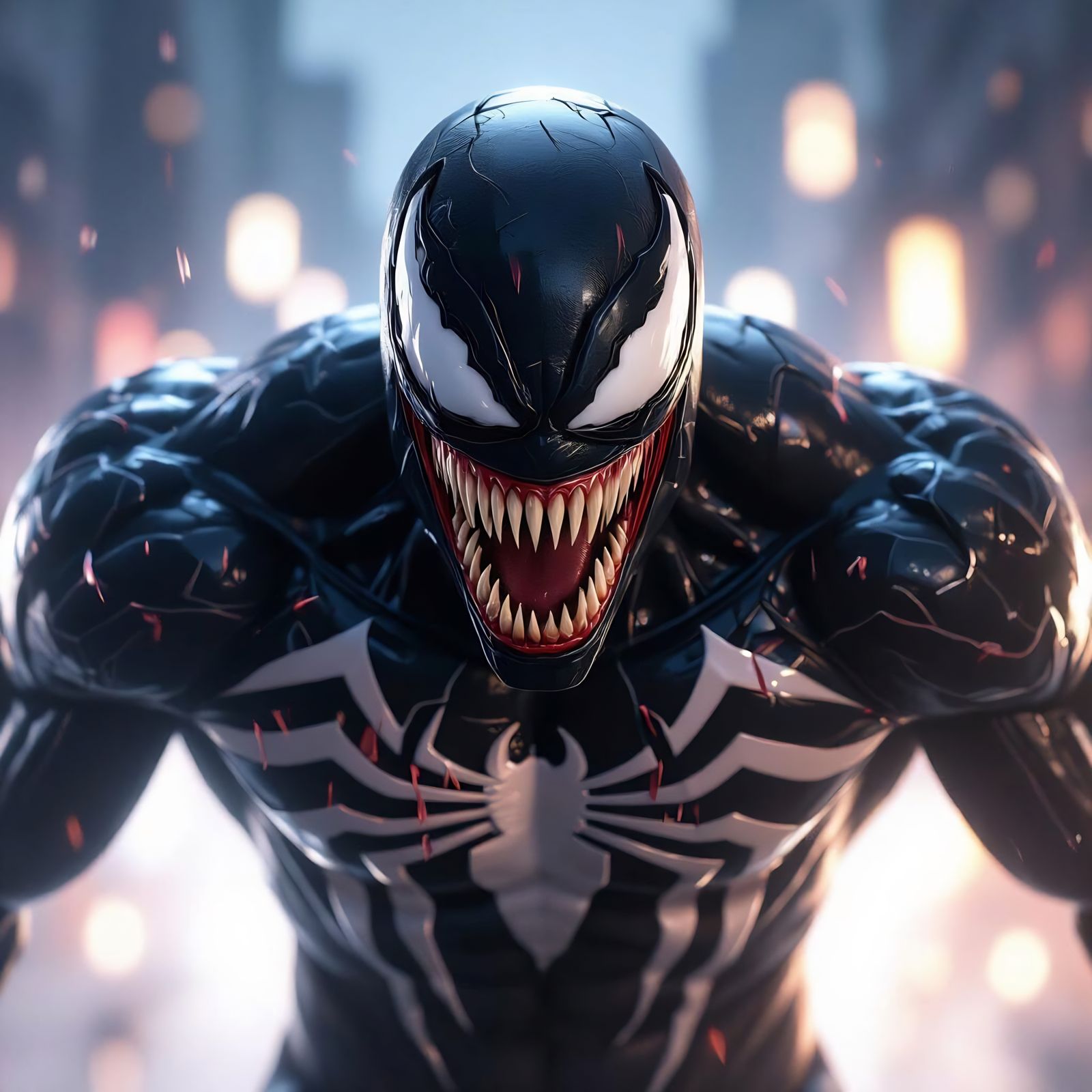 Venom Portrait: Pixar Disney Style Cinematic Film