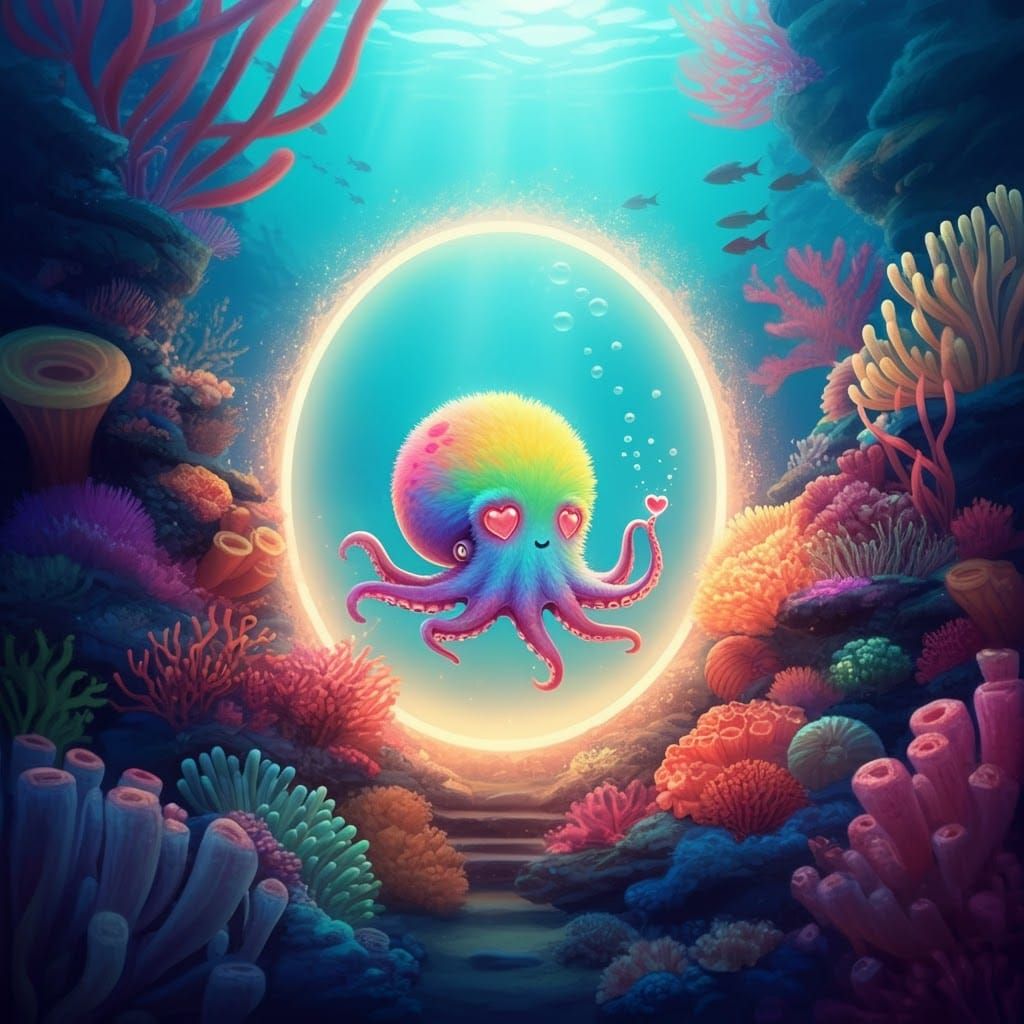 Rainbow Octopus Investigates Portal: Holographic Cosmic Illu...