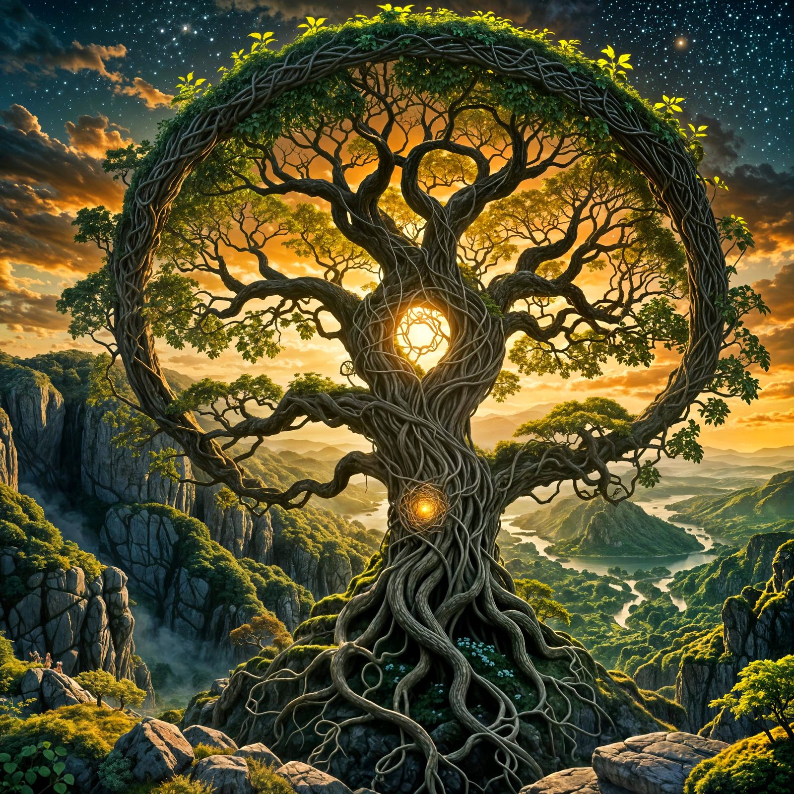 Celtic Tree of Life on Celtic Cliff