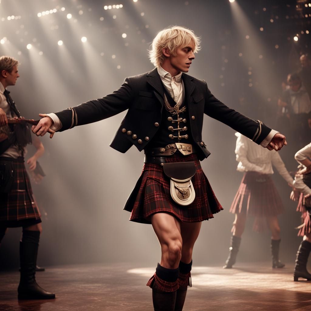 Ross Lynch in a Kilt 231227D