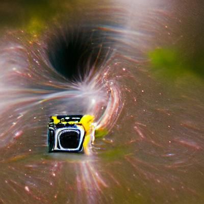 Nikon Camera Falling into a Black Hole