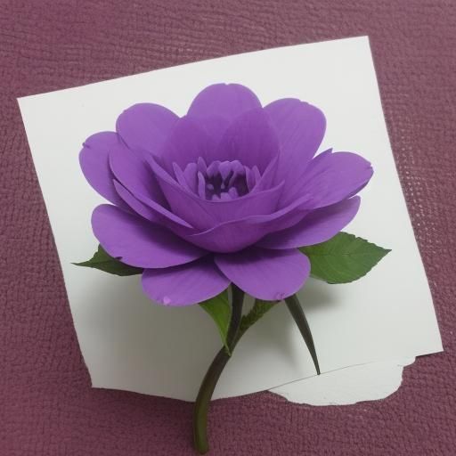Purple Flower Generated by AI