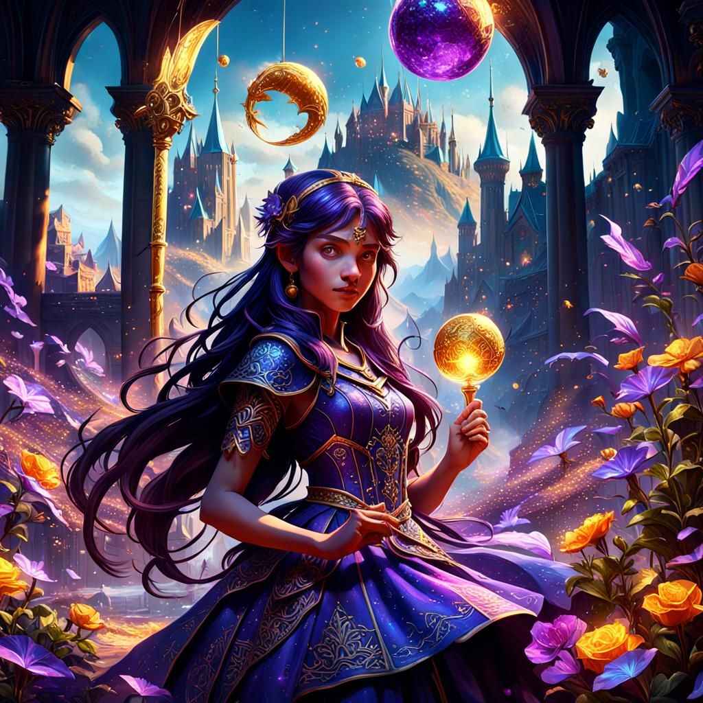 Dark Fantasy Art with Sparkling Details