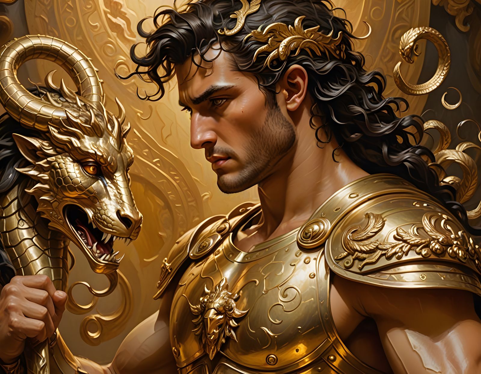 Perseus with Medusa Head: A Greek Hero Portrait