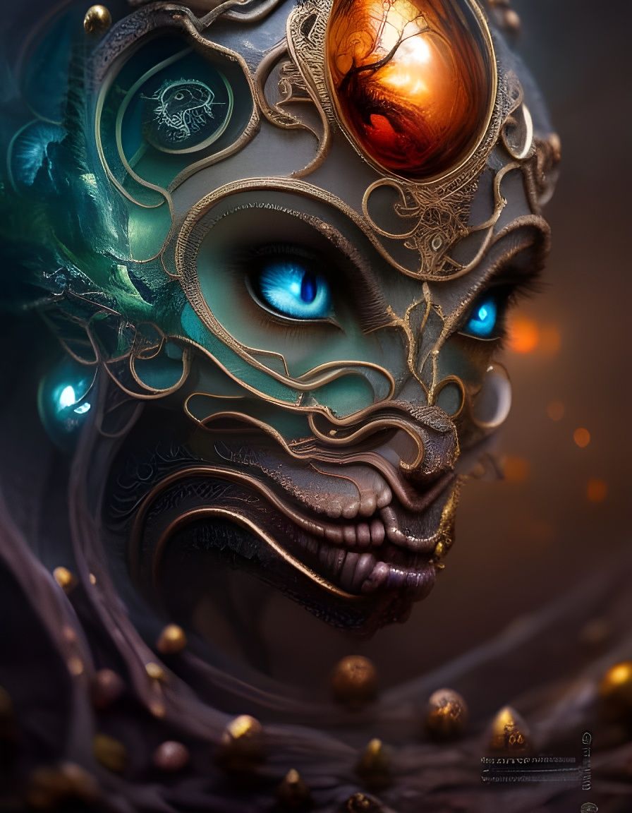 Alien tribal warrior