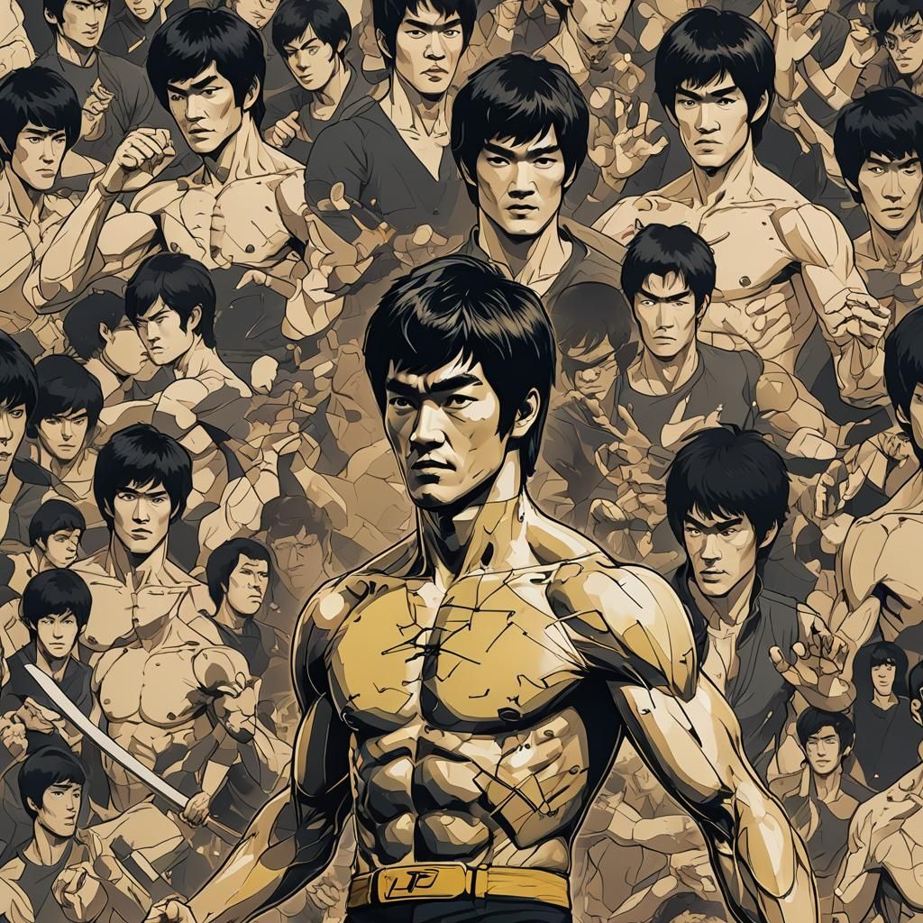 Bruce Lee Deconstructed: Manga Anime Style