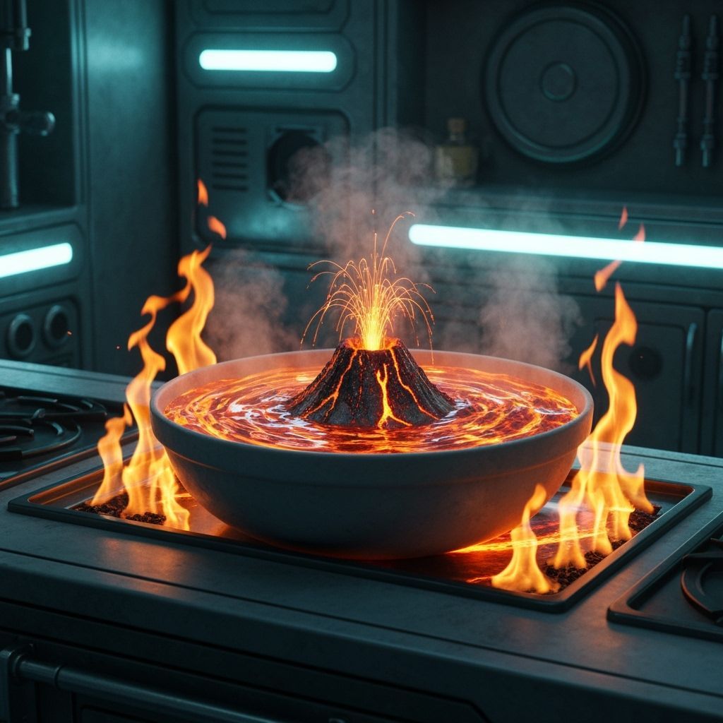 Some nice hot lava soup, just right for a cold day!