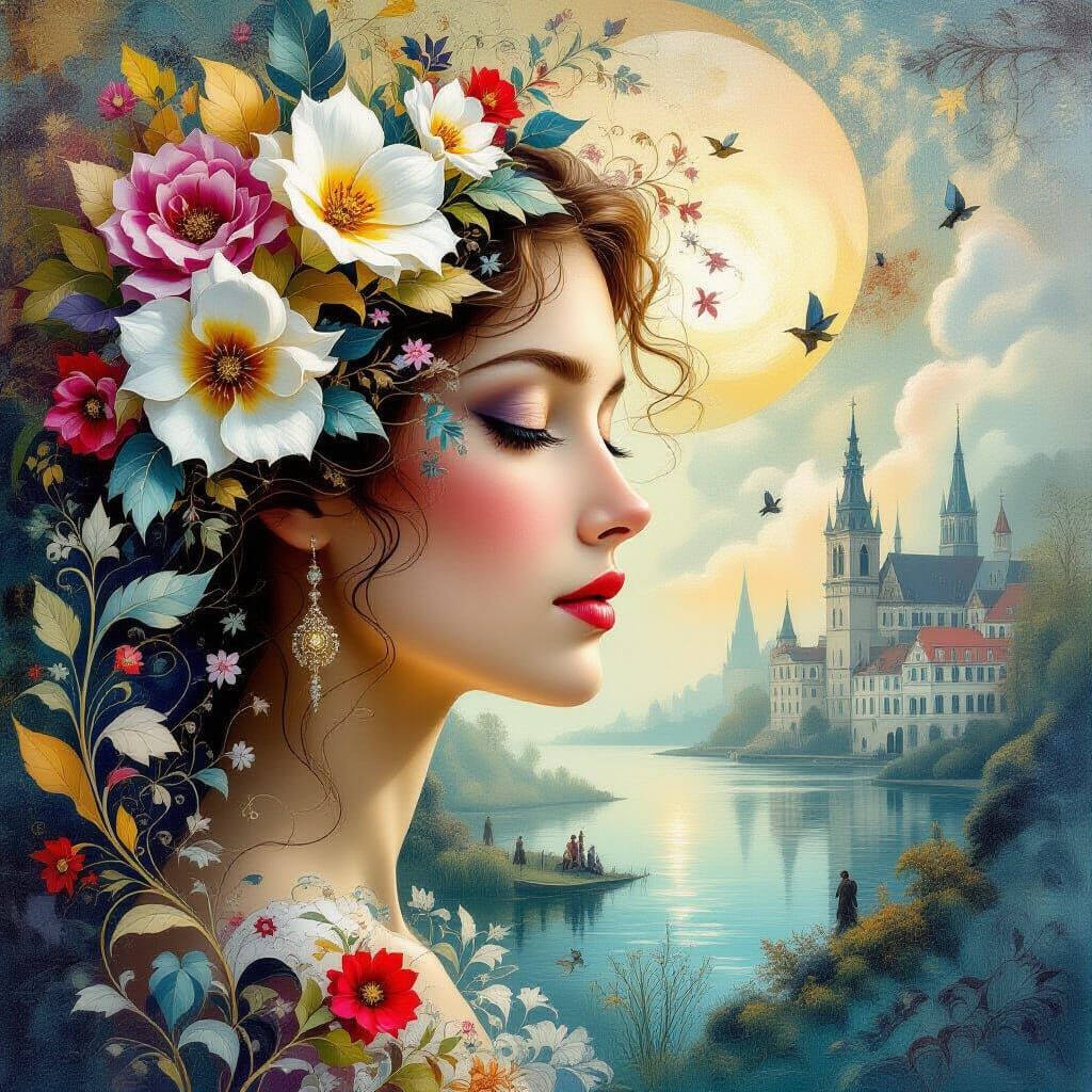 Surreal Flemish Baroque Masterpiece of Serenity and Beauty