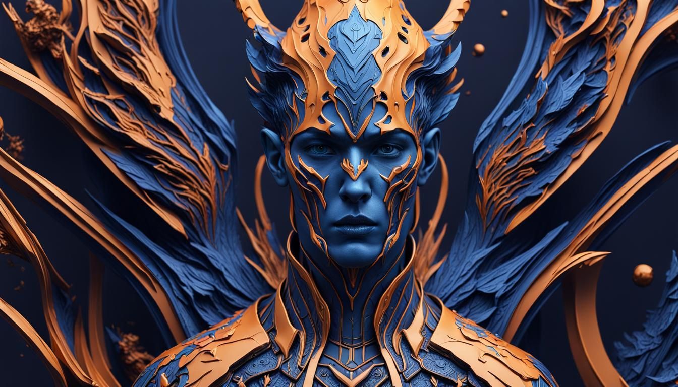 3D Printed Human: Detailed Matte Painting