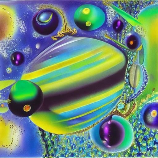 Psychotris Viridis abstract flowing liquidex sparkling twink...