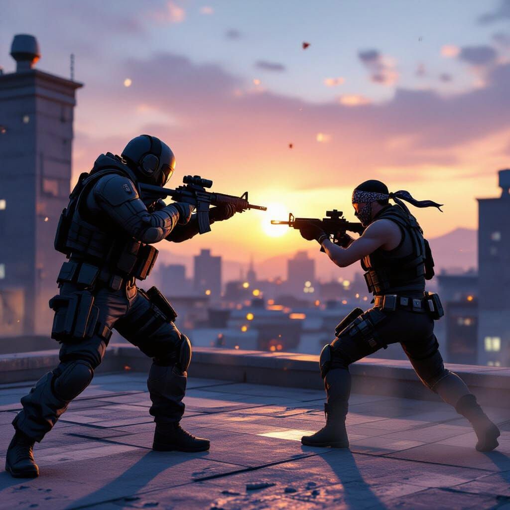 Standoff 2 Urban Rooftop Action Scene