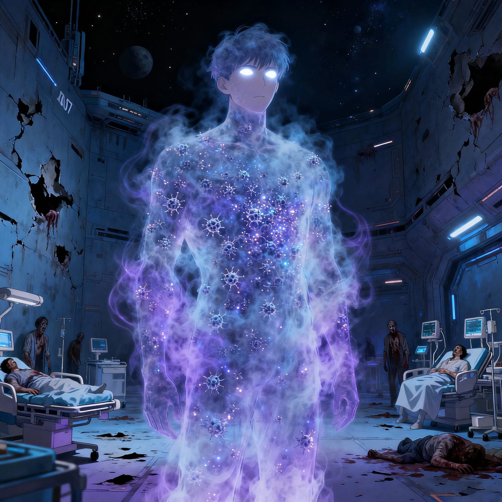 Anime Ghostly Nanomachine Cloud Asmorhyan