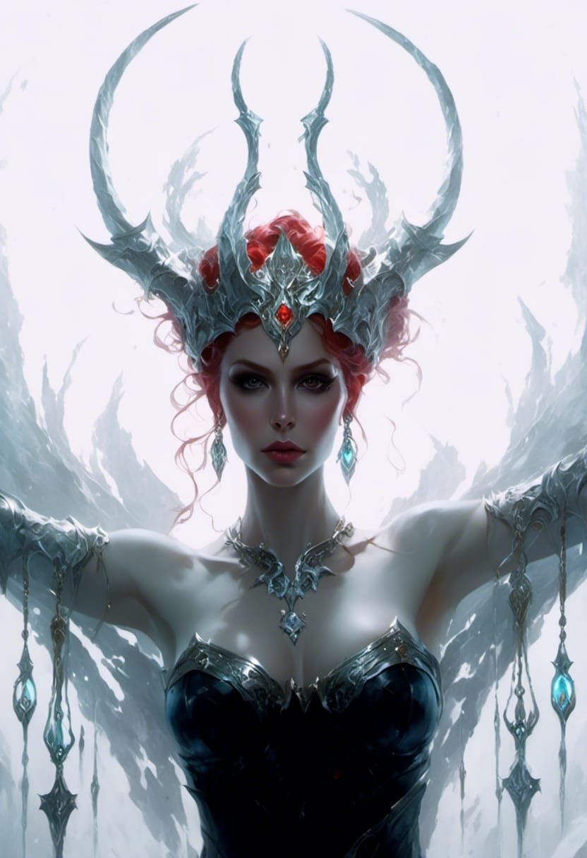 Hyperrealistic Blood Elf Mage Portrait in Fantasy Style