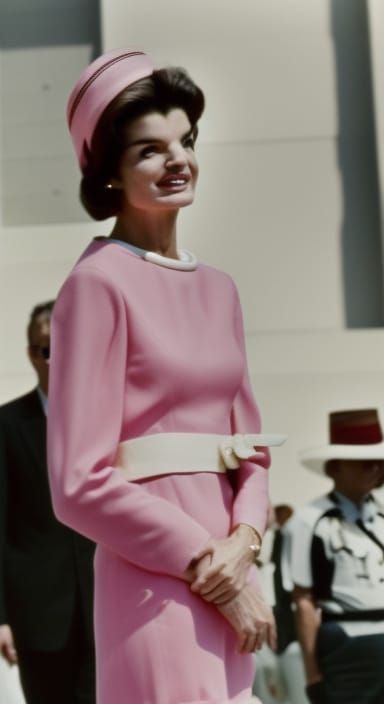 Iconic Pink Pillbox Hat Image