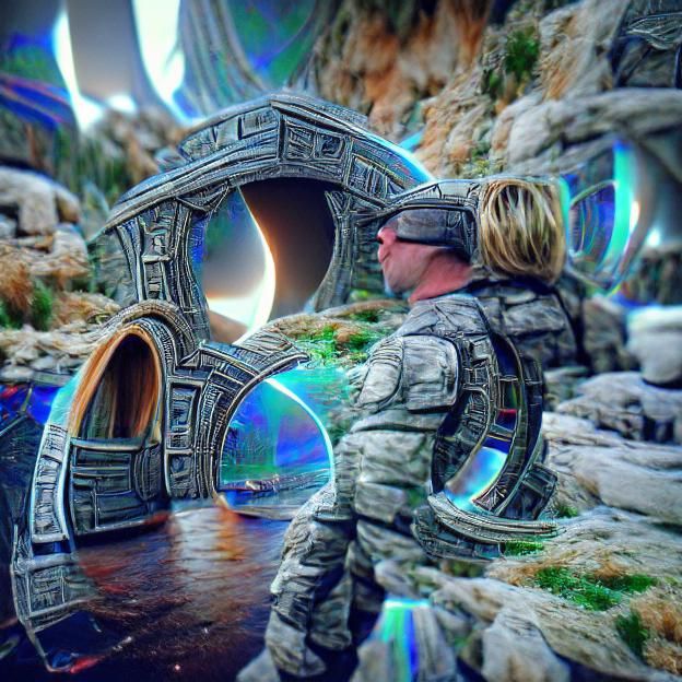 Futuristic Stargate: Interdimensional Portal
