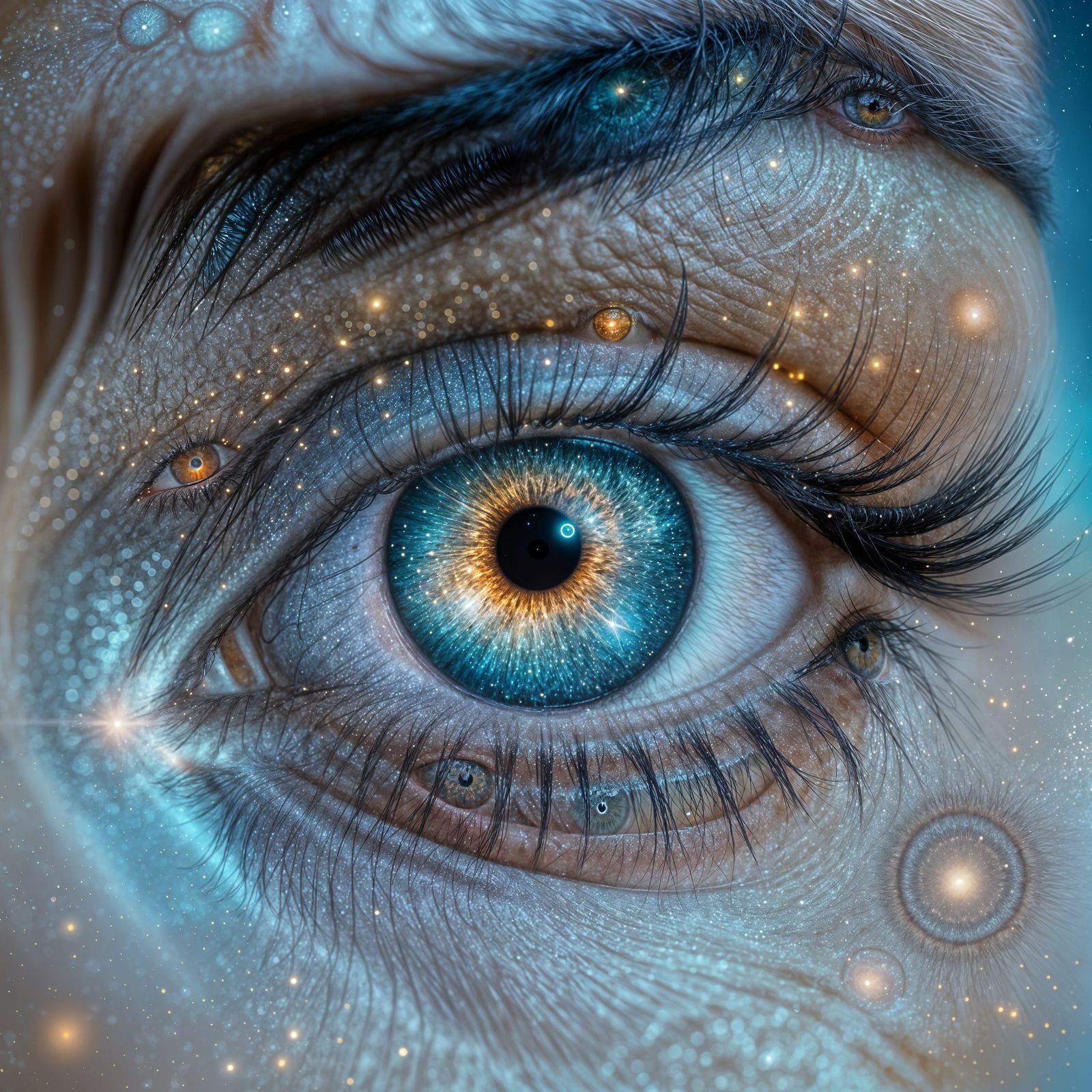 Galaxy Eye: Hyperrealistic Macro Photography in 8K