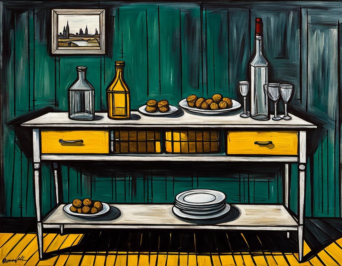 A buffet by Bernard Buffet
