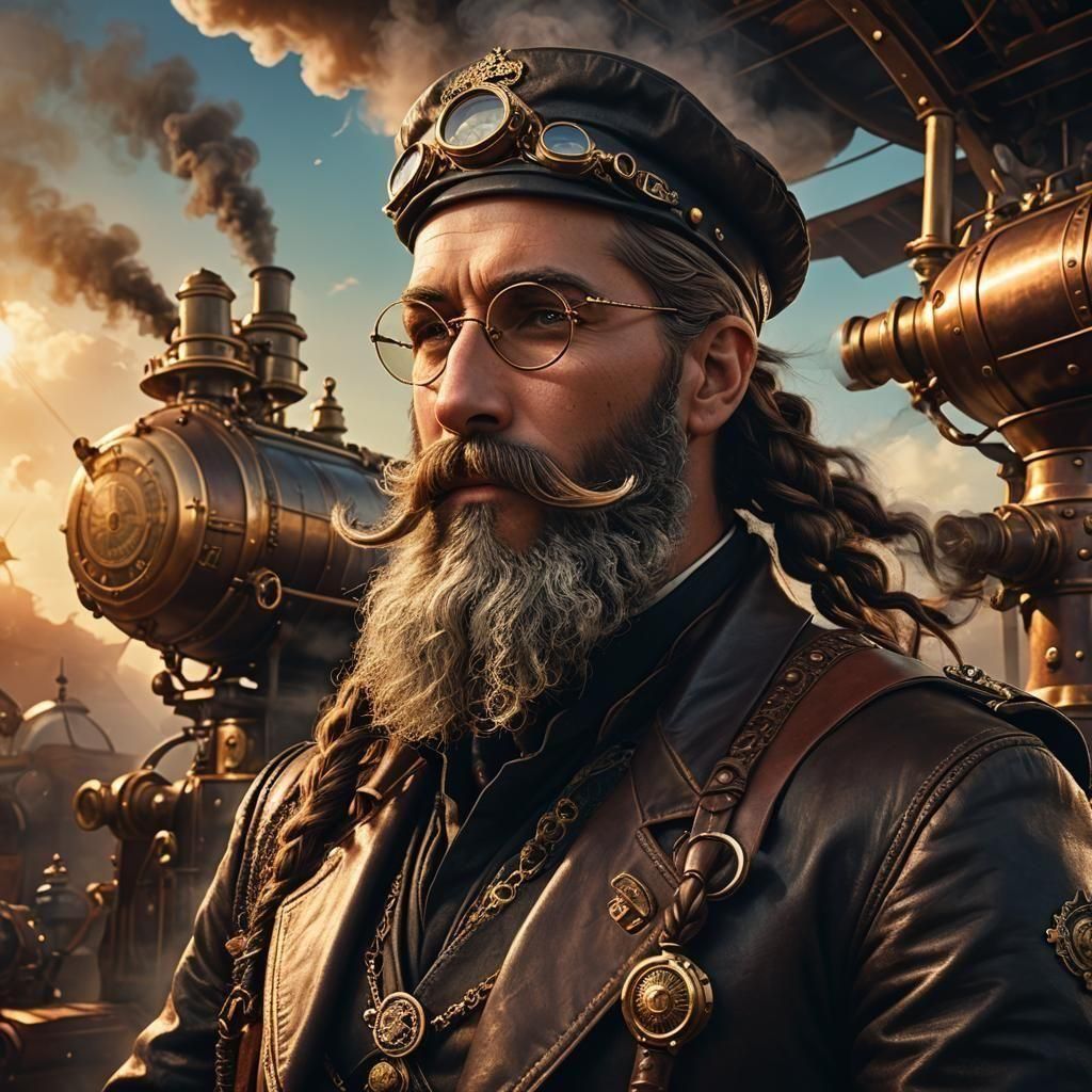 Your not much of a captain without a beard, handlebar mustac...