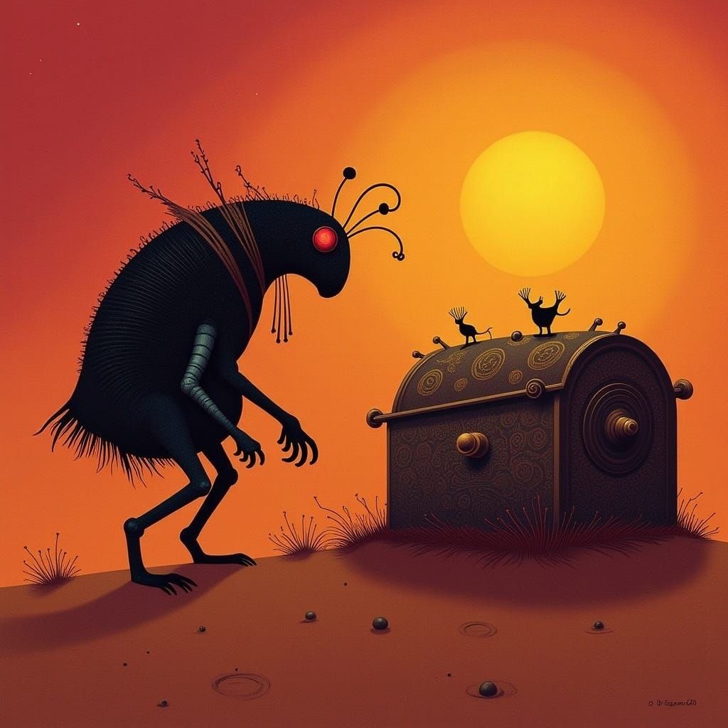 Robotic Scavenger Finds Alien Treasure Chest