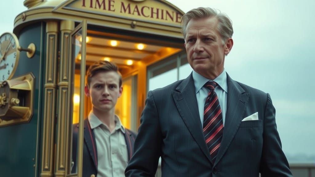 Time Traveler Meets His Teenage Self