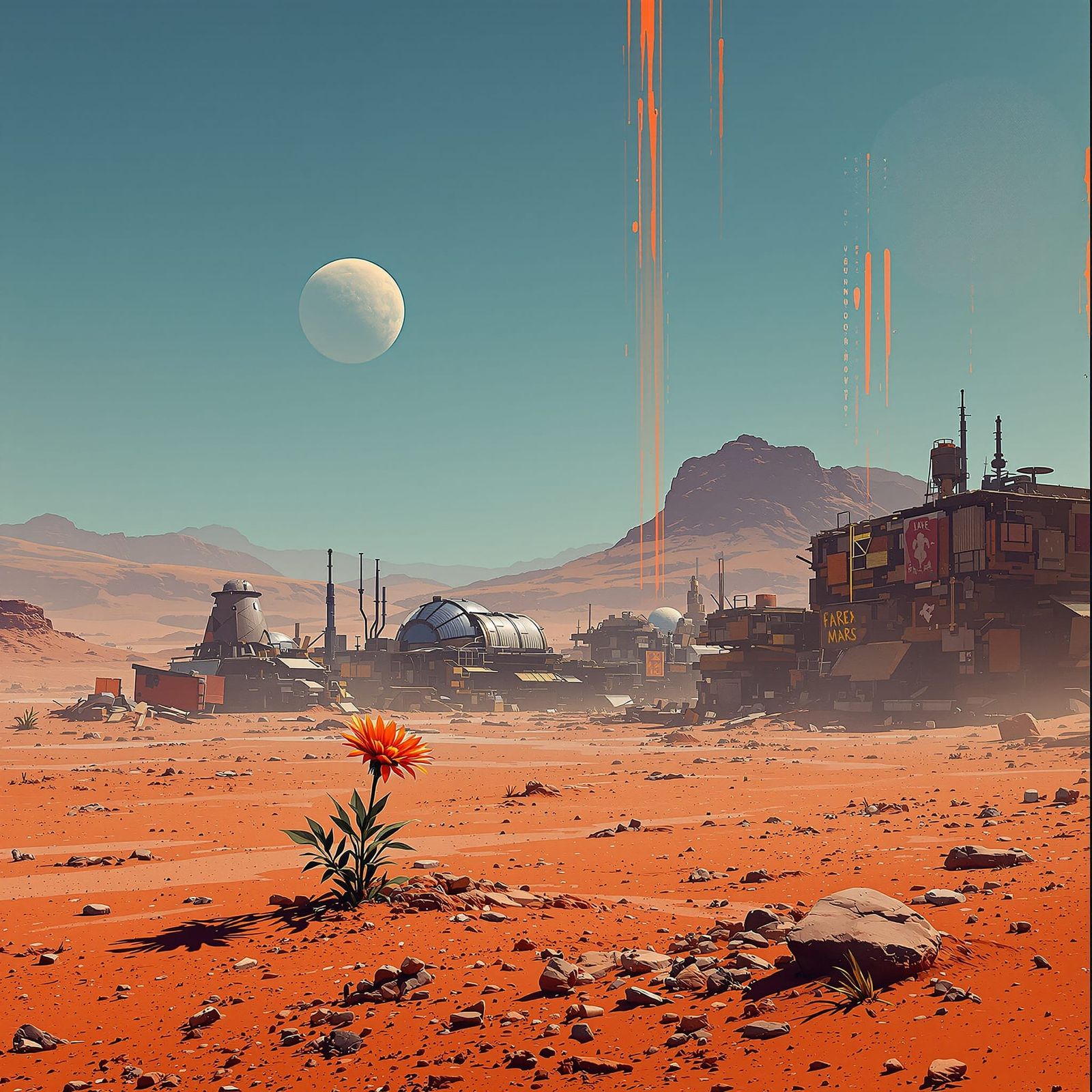 Martian Favela Built From Space Debris