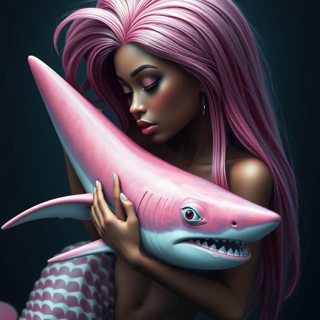 Majestic Mermaid Vampire Hybrid in Dark Ocean Cinematic Hype...