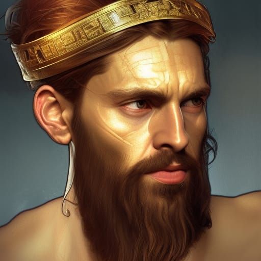 Hyperdetailed Portrait of Jesus in Artstation Style