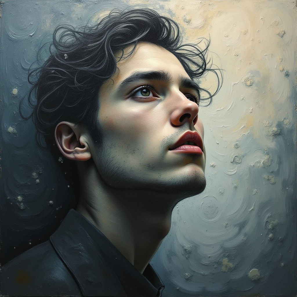 Abstract Portrait: Emotion Emerges in Acrylic Painting