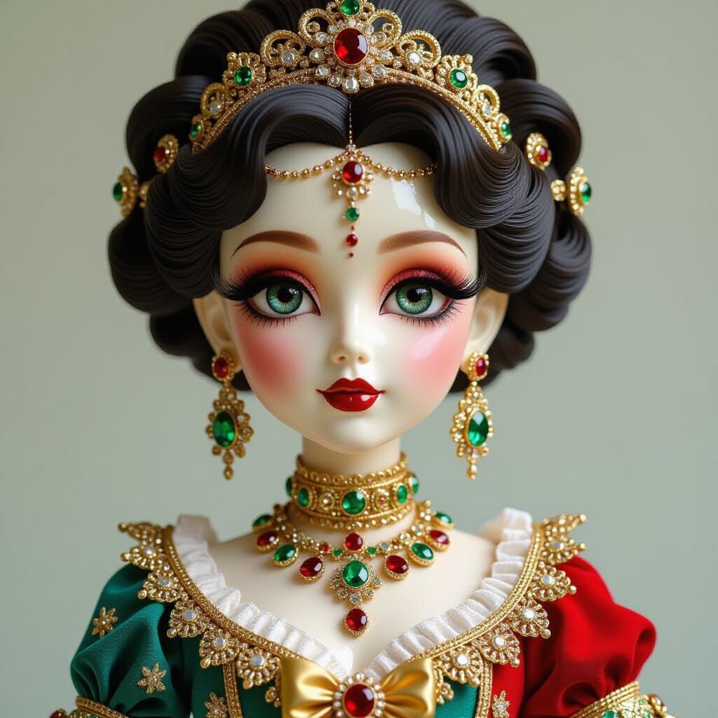 Porcelain Doll Automaton in Dynamic Vogue Poses