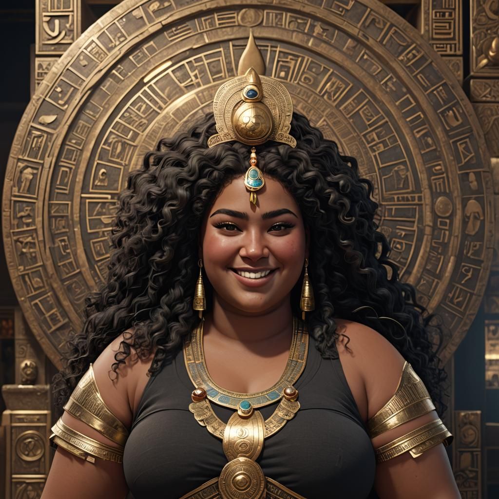 Voluptuous Egyptian Girl Rendered in Unreal Engine 5