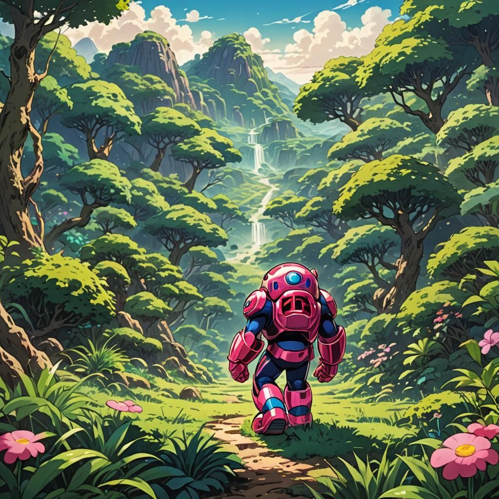 Heroic Kirby in Forgotten Lands: Anime Illustration