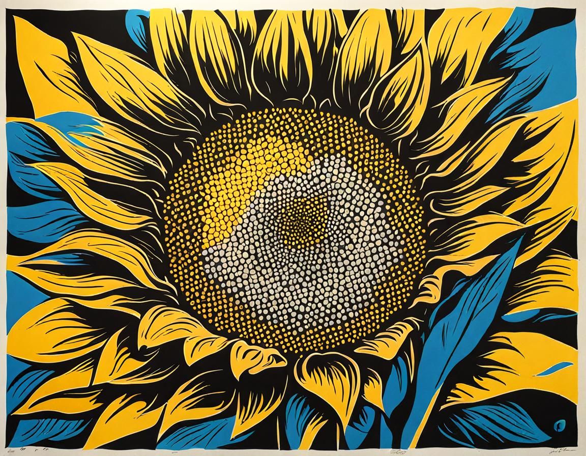 Silkscreen Sunflower