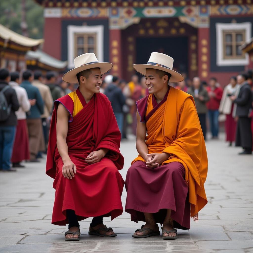 Gay Tibetan Monks in Love