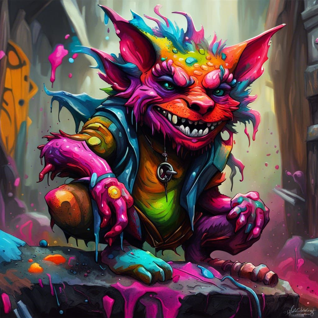 Jack Black as Kobold in Graffiti Art