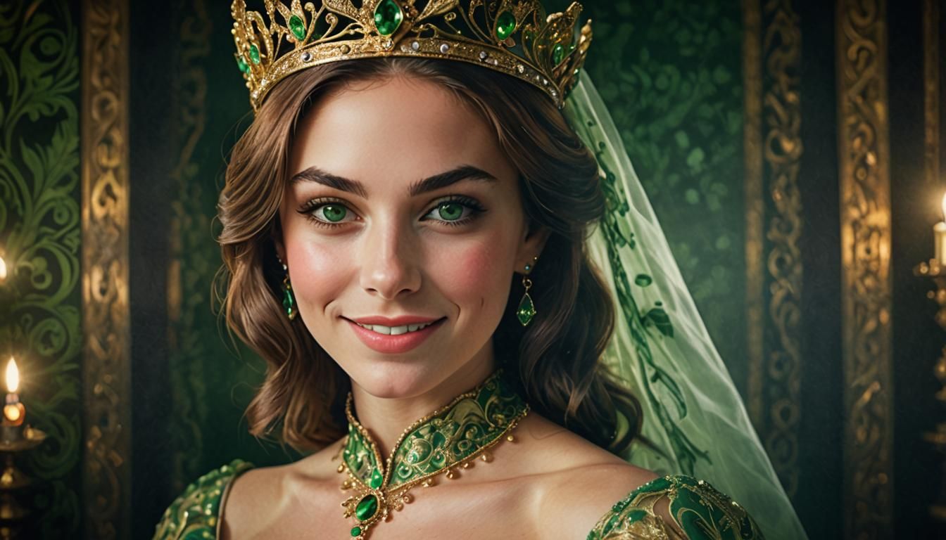 Royal Princess at Masquerade in Double Exposure Style