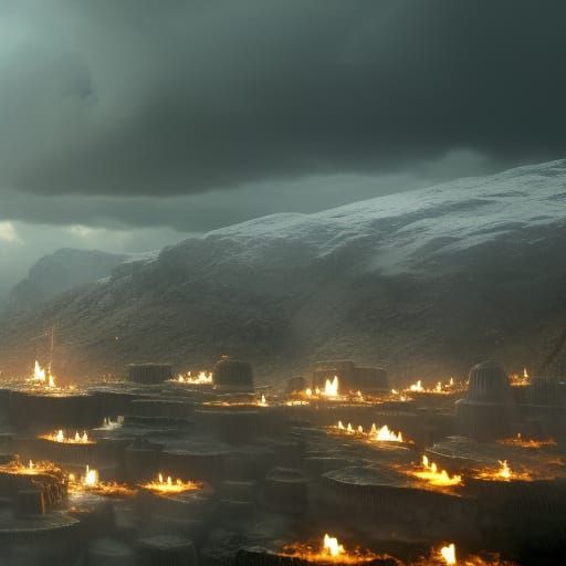 Cinematic Candle: Detailed Digital Matte Painting
