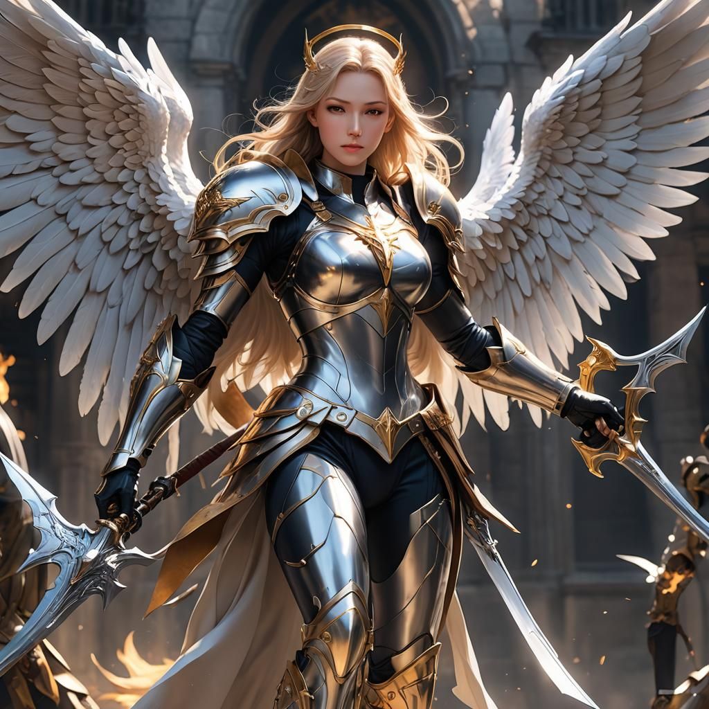 Anime Superheroine: Angel-Faced Winged Warrior