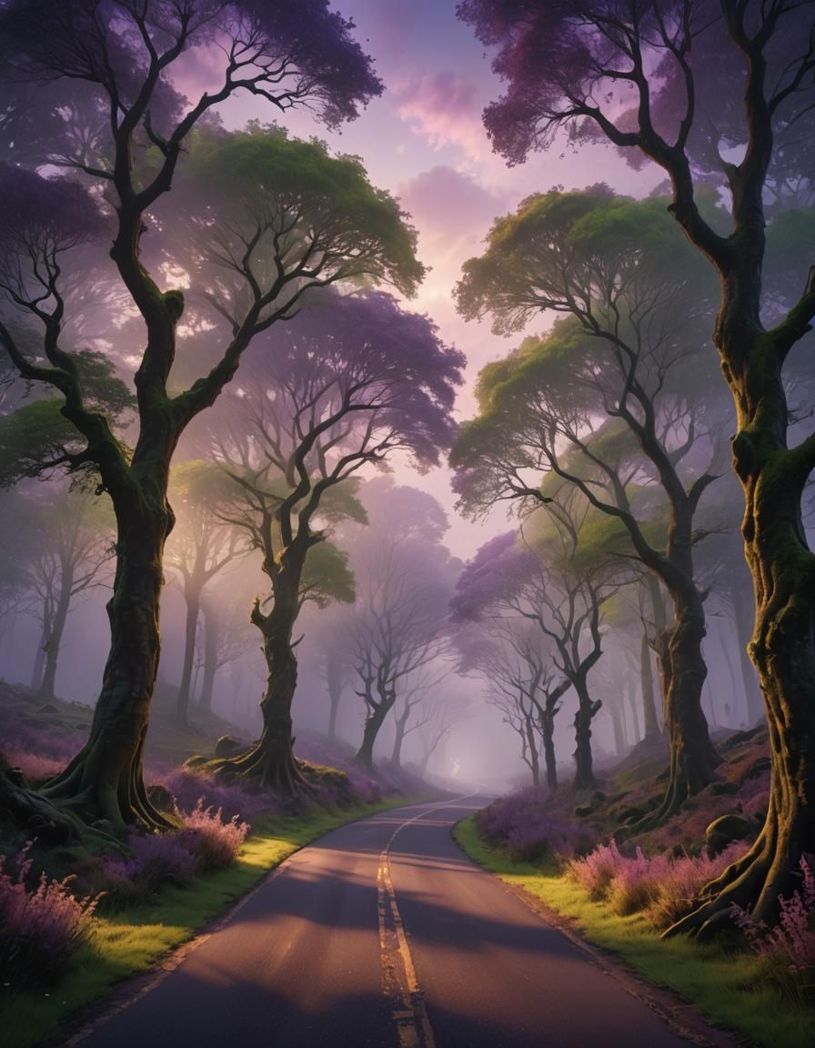 Winding Road to Mystical Fantasy World
