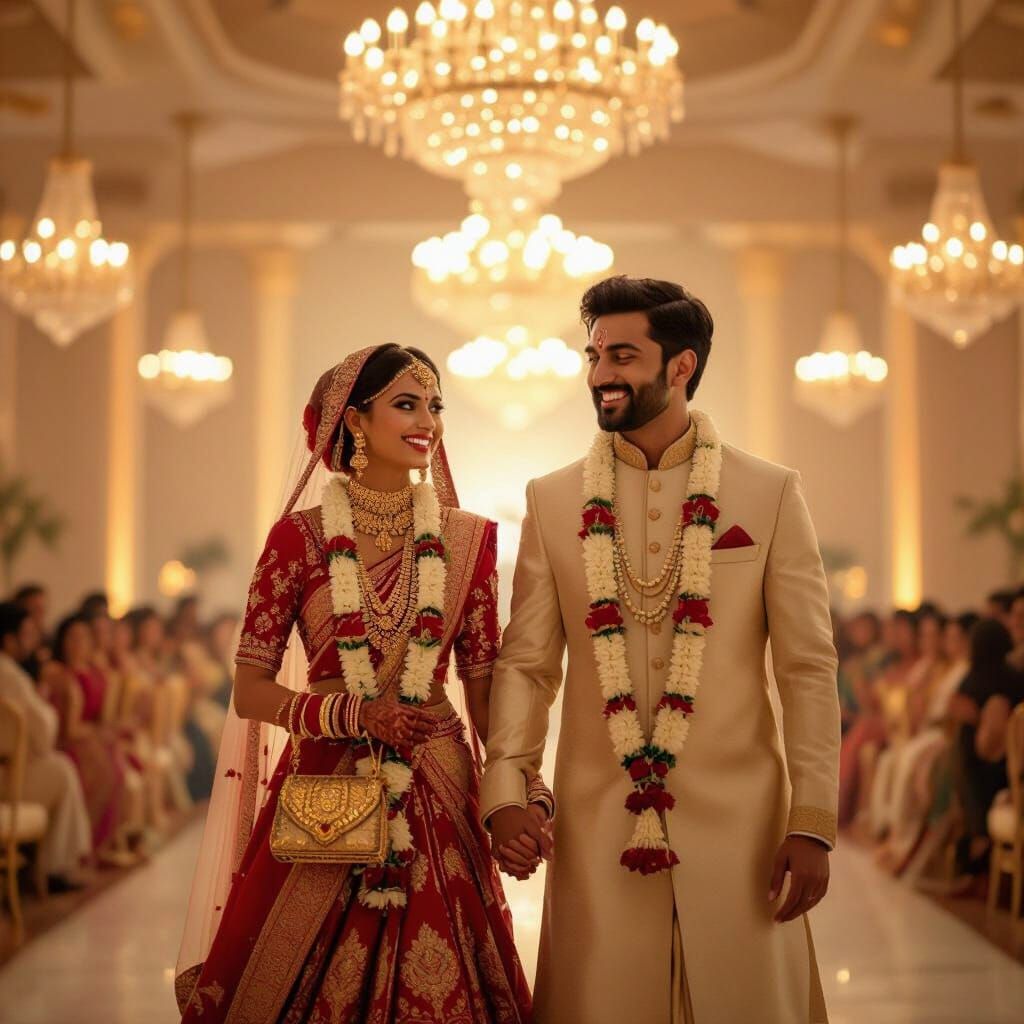 Disney Pixar Style Hindu Wedding Reception