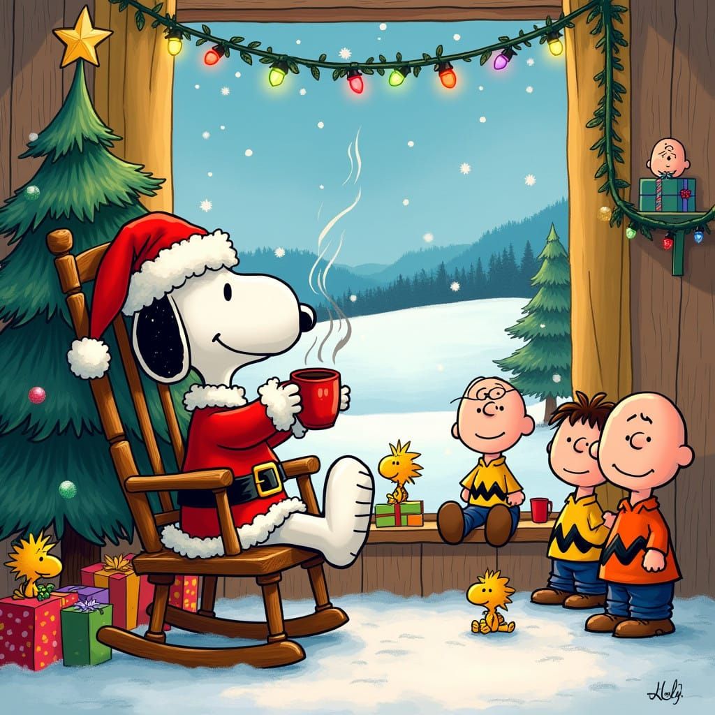Snoopy's Joyful Holiday Gathering