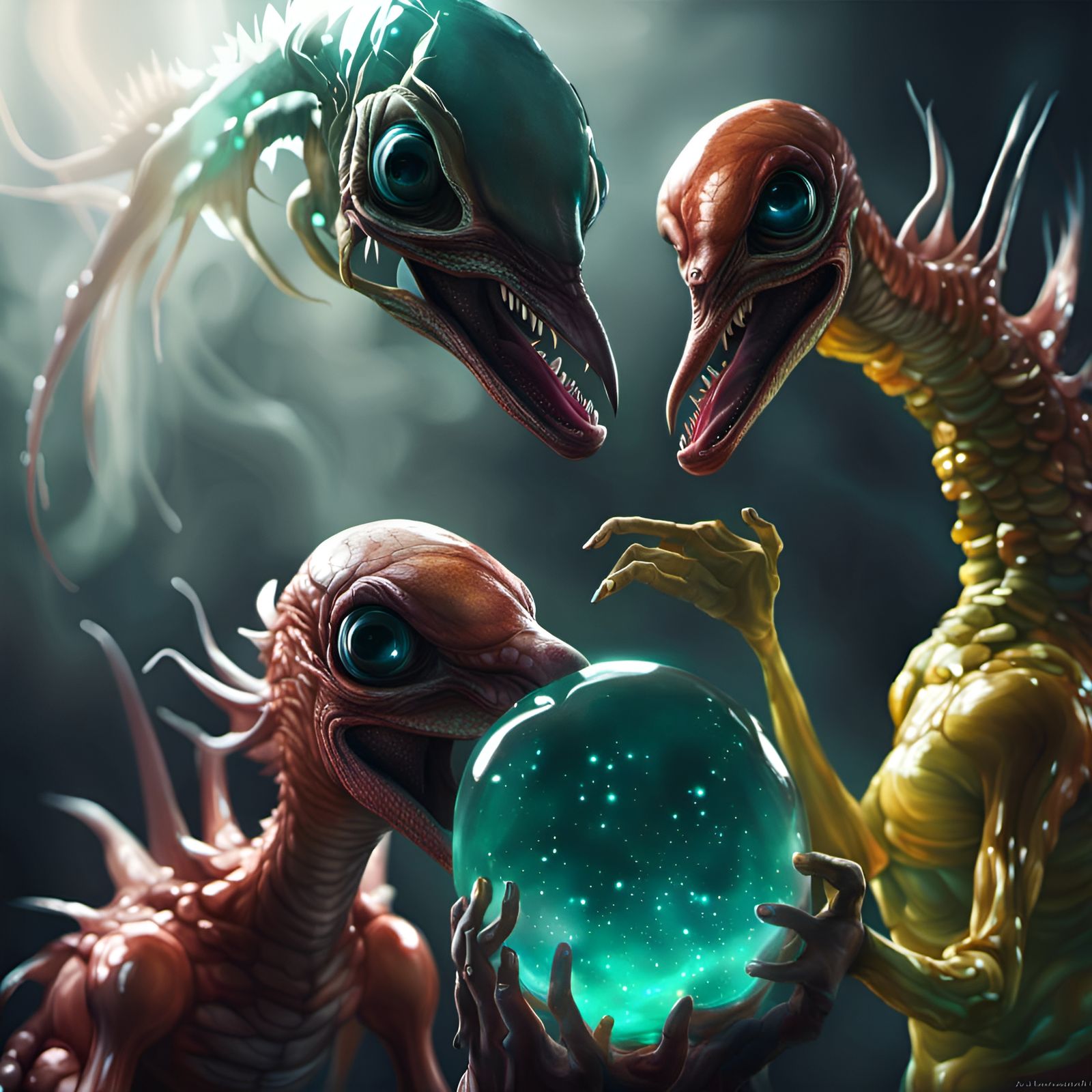 Viscous Alien Invasion: Bizarre Sci-Fi Art