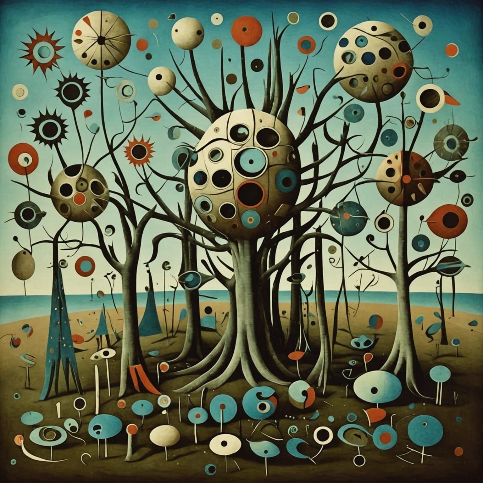 Surreal Flowers Experience Existential Dread