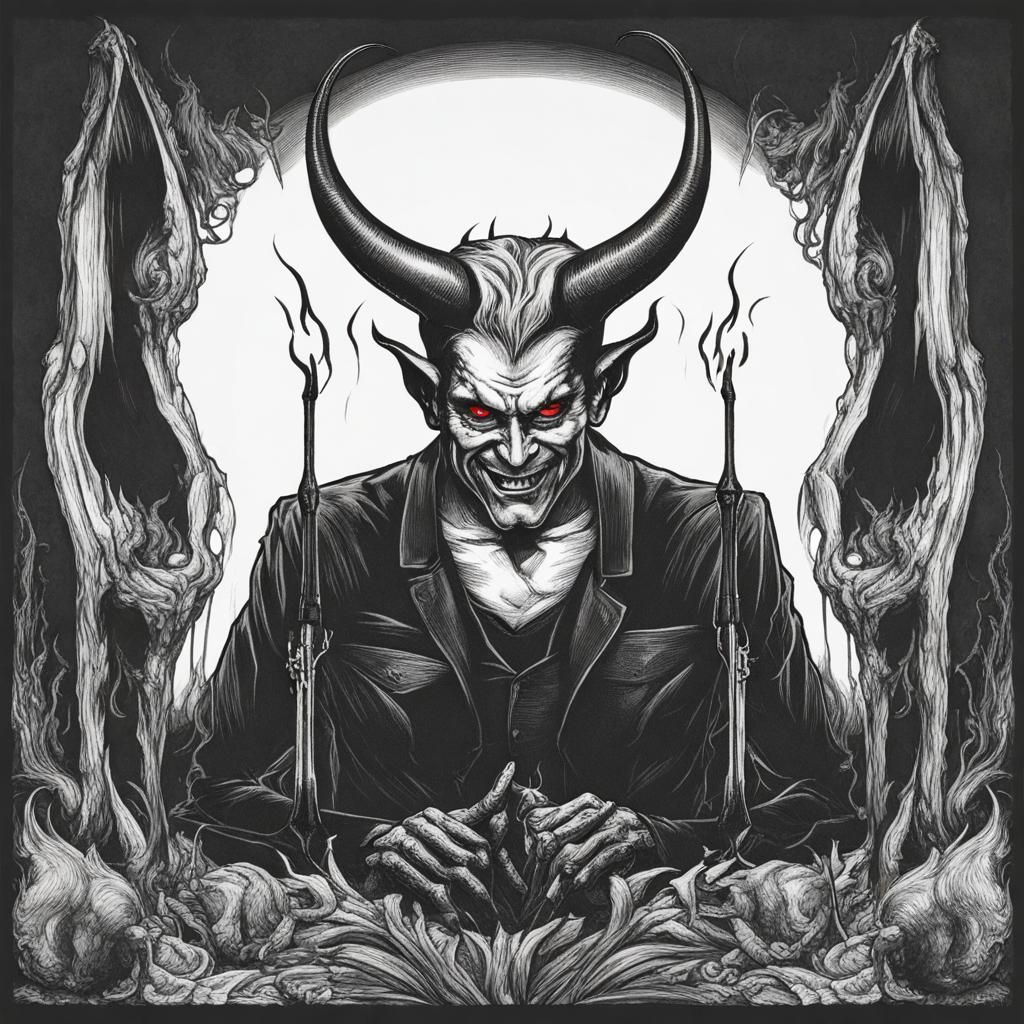 Stylized Devil Illustration
