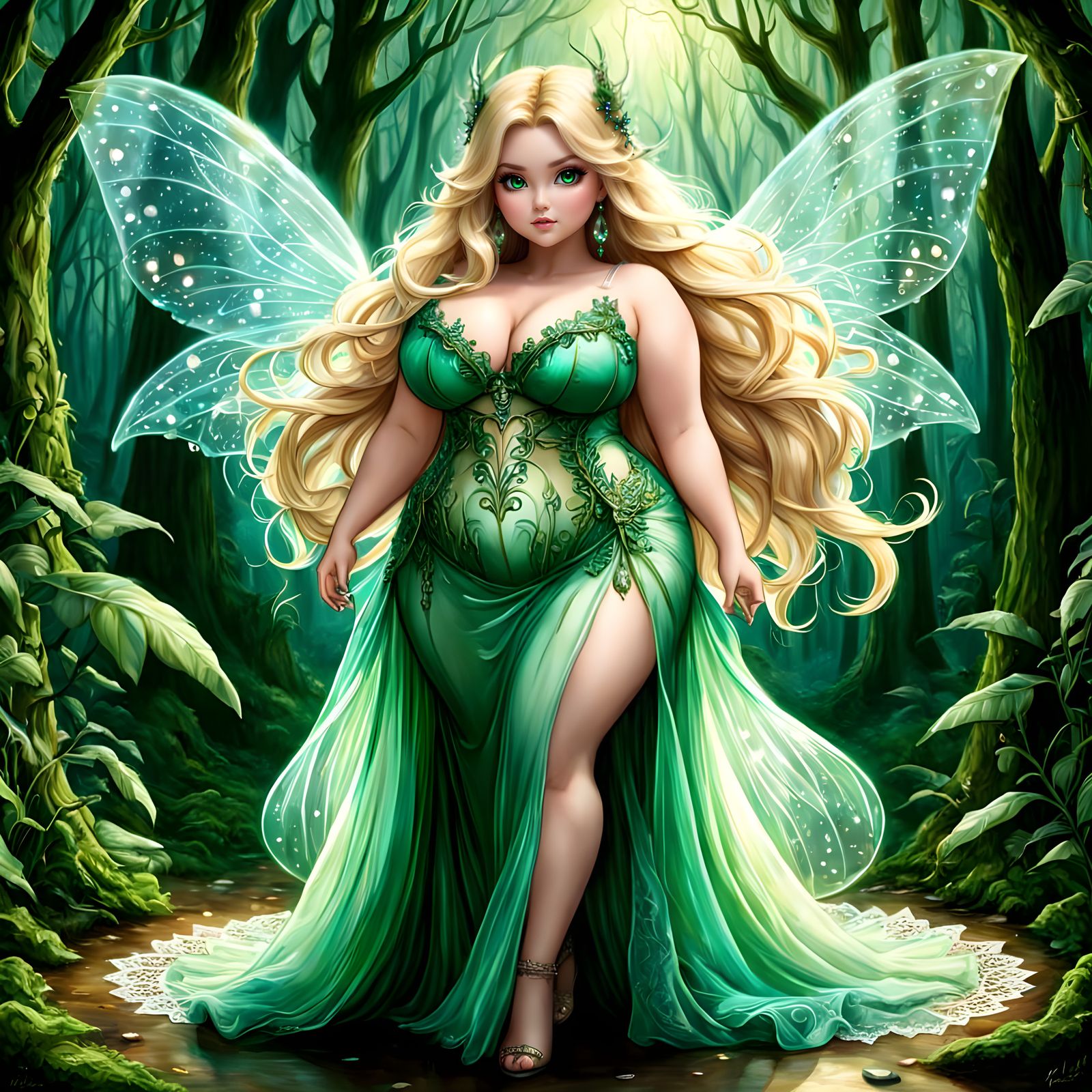 Vibrant Fairy Goddess of the Wild