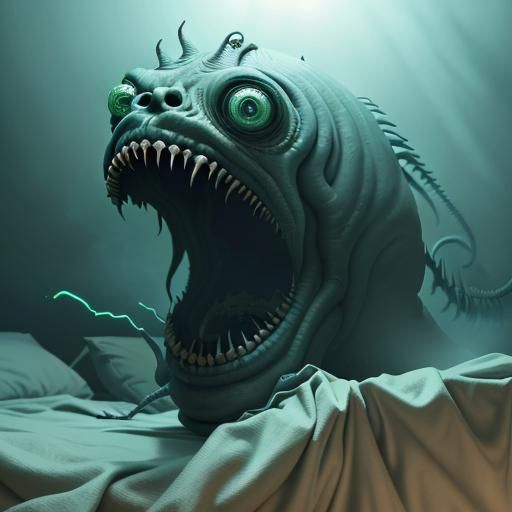 Terrifying Demon Fusion Hiding Under Bed