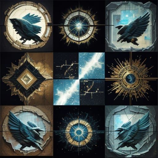 Omni Collage: Fragments of Time in Mixed Media