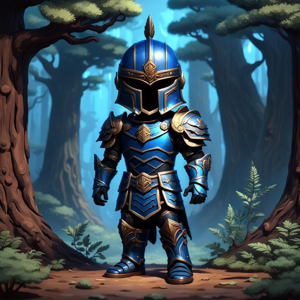Chibi Redwood Tree in Athenian Armor