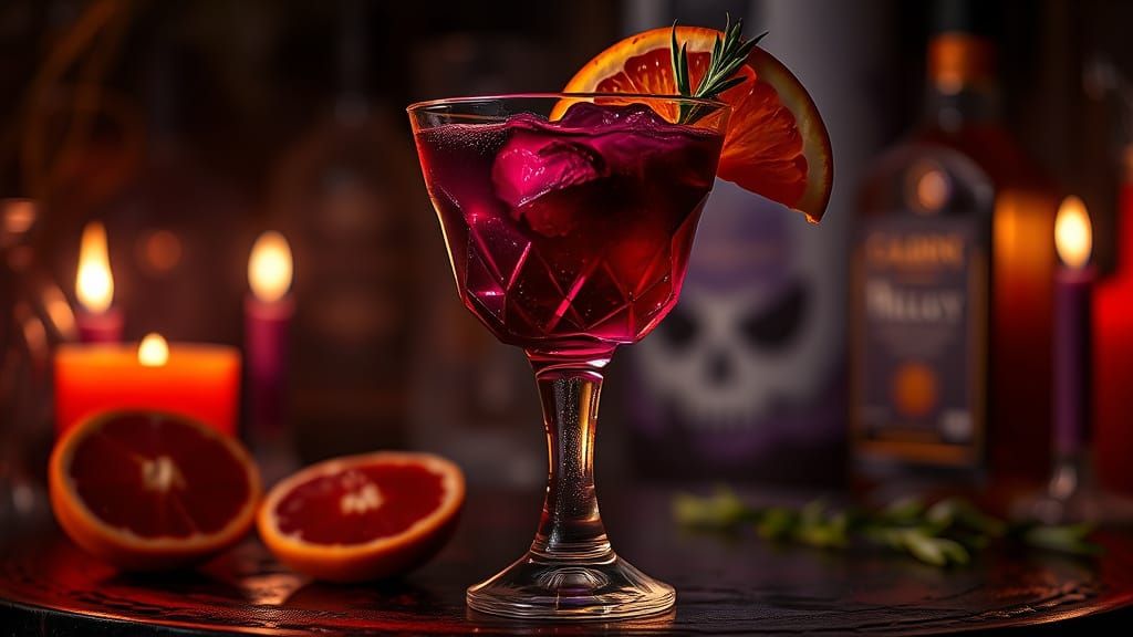Vampire Cocktail in Dark Romantic Style