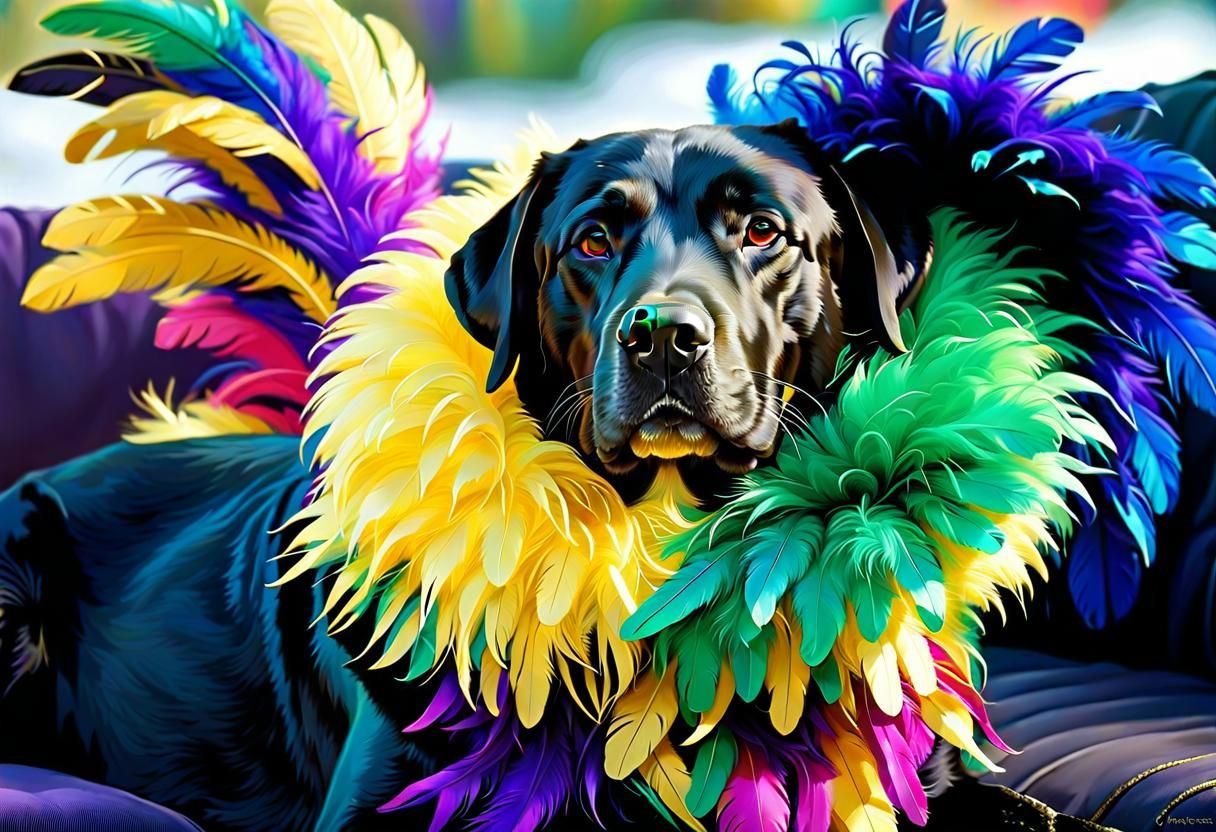 Labrador Celebrates Mardi Gras in Osborne Style